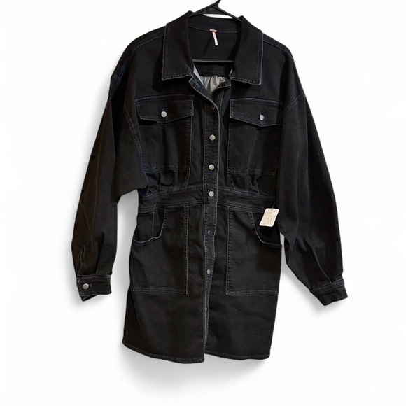 Free People Black Mini Dress - Picture 4 of 10